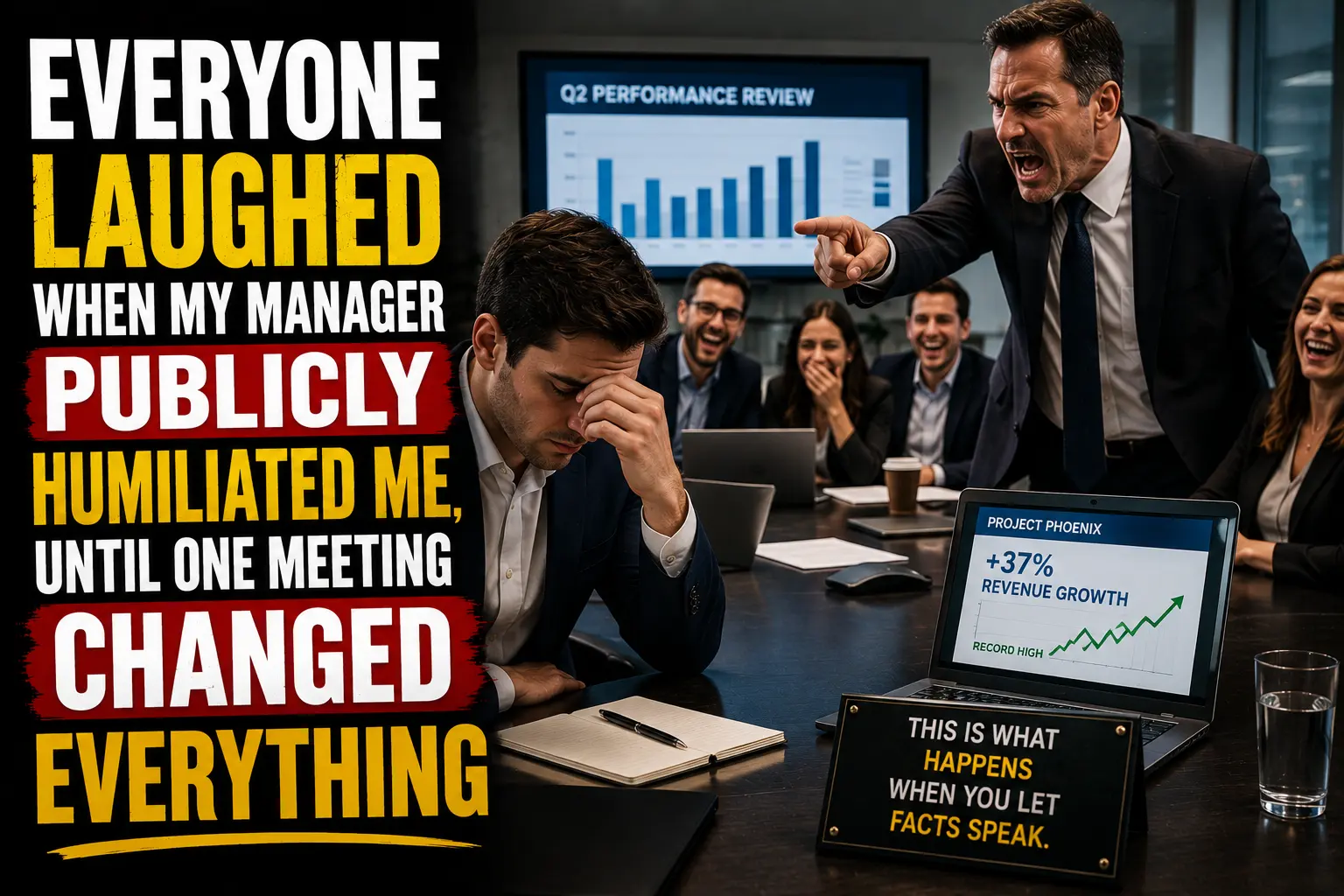 Everyone Laughed When My Manager Publicly Humiliated Me, Until One Meeting Changed Everything