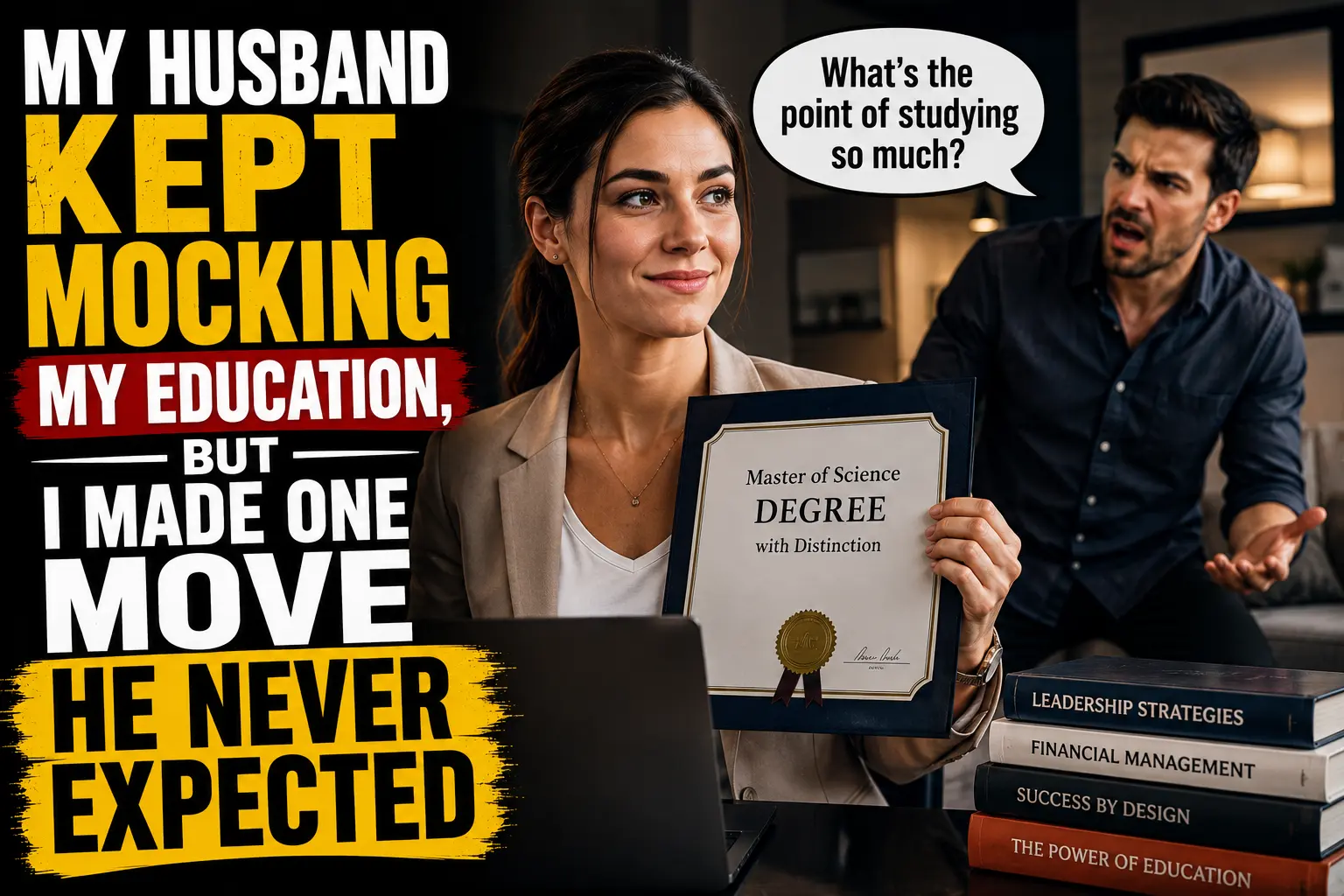 My Husband Kept Mocking My Education, But I Made One Move He Never Expected